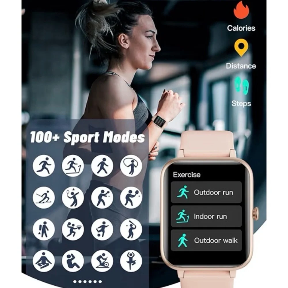 GRV Smart Watch for iOS and Android Phones, Watches for Women IP68 Waterproof